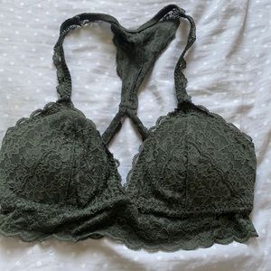 green bralette